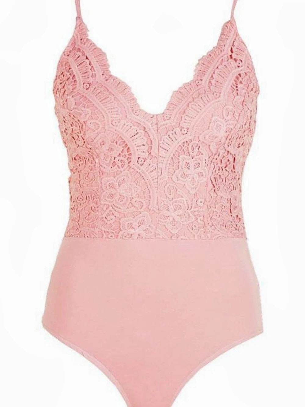 Pink Lace Bodysuit Like New